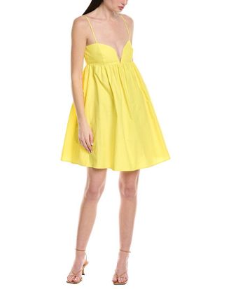 Susana Monaco Poplin Back V-Wire Mini Dress