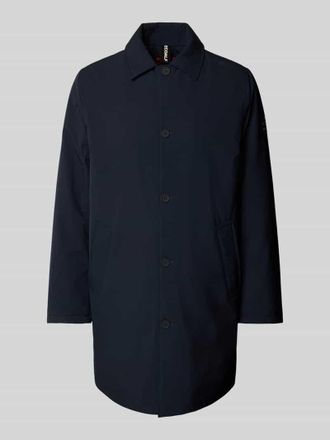 Ecoalf Mantel mit Haifischkragen Modell HAMPSHIREALF in Marine, Gr&ouml;&szlig;e L