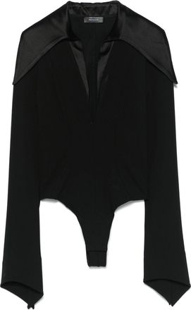 MUGLER Body met spikkelkraag - Zwart