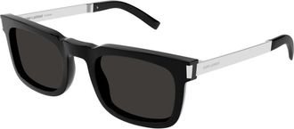 Saint Laurent Zonnebril Zwart Frame - unisex - Zonnebrillen - Zwart - 51 MM - Accessoires