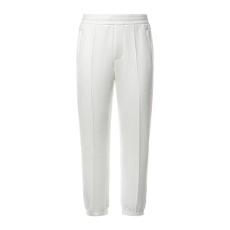 Emporio Armani Jogger in doppio jersey - - Trousers - Uomo - Bianco - S