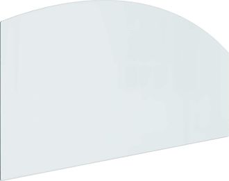 vidaXL Placa De Vidrio Para Chimenea Transparente 120 X 60 Cm Cristal Vidaxl