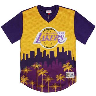 Mitchell & Ness Los Angeles Lakers Winnen Kort Mesh Heren T-shirt