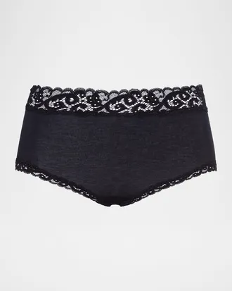 Hanro Moments Lace-Trim Full Brief
