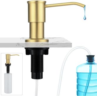 OEM Dispensador De Jab&oacute;n Mural De Abs Negro, Compatible Con Gel De Ducha, Champ&uacute; Y Acondicionador (2 X 350 Ml)