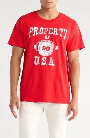 Junk Food Property of USA Cotton Graphic T-Shirt in Red at Nordstrom Rack, Size X-Large