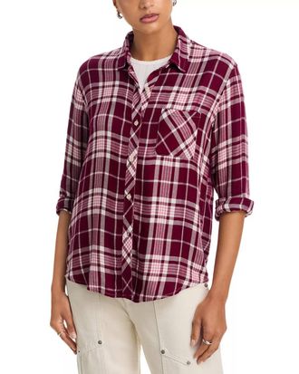 Rails Hunter Long Sleeve Shirt In Red