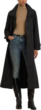 Lauren Ralph Lauren Cotton Blend Coat in Black at Nordstrom, Size Xx-Large