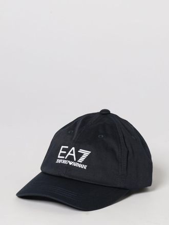Emporio Armani Cappello in cotone con logo ricamato