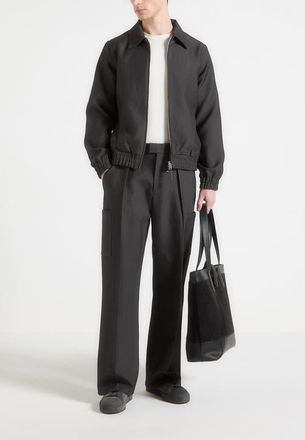 Mani&egrave;re De Voir Sullivan Harrington Jacket in Grey at Nordstrom, Size Xx-Large