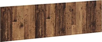 vidaXL Cabecero Montada En La Pared Ede Madera Envejecida Vidaxl