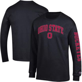 Champion Mens Champion Black Ohio State Buckeyes Arch Over Logo 2-Hit Long Sleeve T-Shirt at Nordstrom, Size Xx-Large