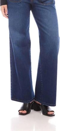 Karen Kane Lauren Patch Pocket Jeans In Indigo