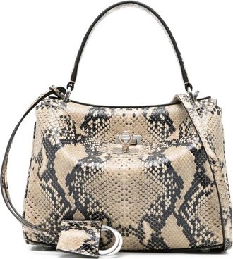 Balenciaga Rodeo Snakeskin-effect Tote Bag