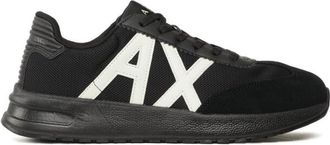 A|X Armani Exchange Mens Dusseldorf Contrast Logo, Sneaker, Black, M217, 8.5 UK