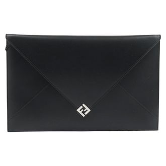 Fendi Large FF Squared Flat Pouch - male - Fendi - Wallets & Cardholders - Black - ONE SIZE - Accessories
