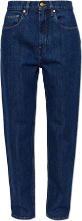 Jil Sander Straight-leg Jeans - Dames - Regular Fit Jeans - Blauw - 2XL - Katoen - Jeans