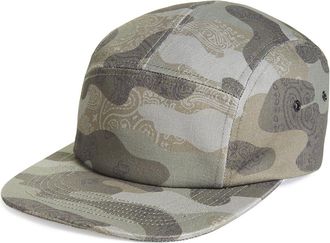 Sun + Stone Mens Paisley Camo Panel Hat