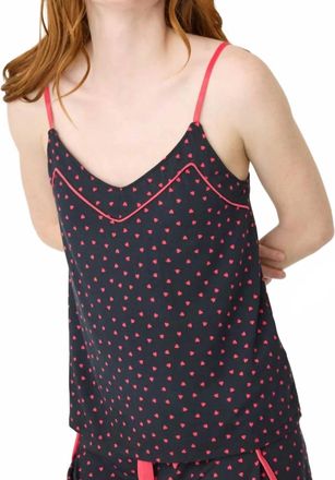 PJ Salvage Sweet Dreams Camisole Top In Black