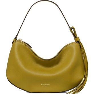 Kate Spade New York loop pebble leather shoulder bag in Laurel Leaf at Nordstrom