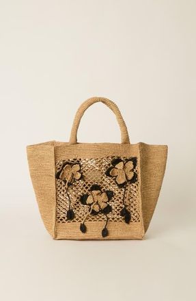 BTB Los Angeles Blaine Tote in Natural/black at Nordstrom