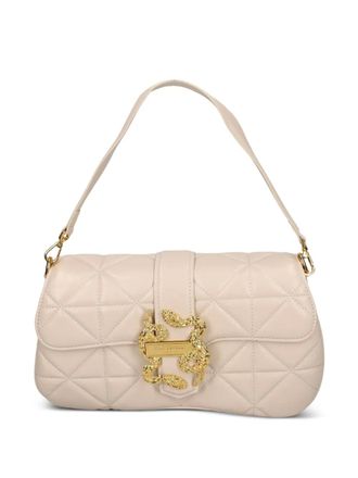Just Cavalli quilted snakeskin-detail cross body bag - Neutrals
