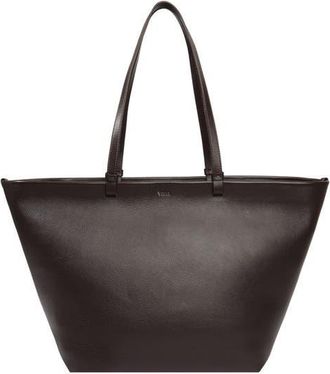 Vince Large Marin Leather Tote in Cacao at Nordstrom