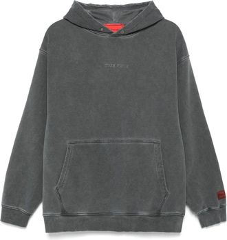 Vision Of Super embroidered-logo sweatshirt - men - Cotton - S - Grey