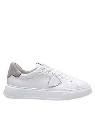 Philippe Model Sneakers Temple Low Man In Leather Color White/grey