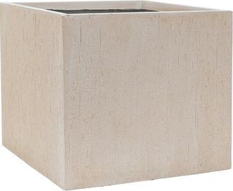 Baq Hochwertiger In-/Outdoor Blumentopf Raindrop Cube 50 x 50 cm, Beige
