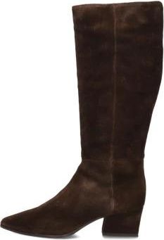 Unisa Stijlvolle Su&egrave;de Hoge Hak Laarzen - Dames - Cowboylaarzen - Bruin - 41 EU - Su&egrave;de - Schoenen