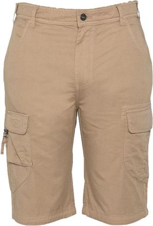 Schott NYC Bermuda Cargo Multipoches - Heren - Korte Broeken - Beige - W28 - Katoen - Korte Broeken