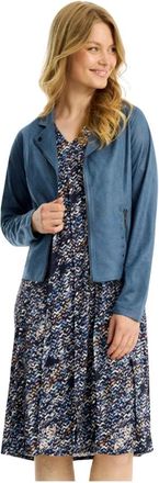 In Front Midi Jurk - Dames - Casual kleedjes - Blauw - M - Kleedjes