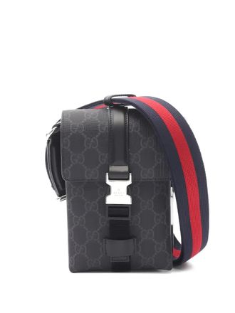 Gucci 2020s super mini GG Supreme messenger bag - unisex - PVC/Leather - One Size - Grey