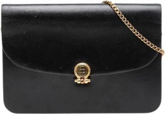 Dior Pre-owned Clutches, female, Black, Size: ONE SIZE Pre-owned Leather Shoulder Bag