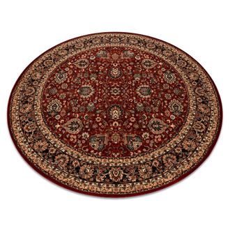 RugsX Rugsx - Alfombra De Lana Kashqai 4362 300 Circulo Ornamento Burdeos / Negro Red Circulo 160 Cm
