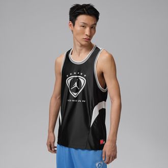 Nike Jordan Mens Jordan Brooklyn Sleeveless Jersey in Black | IO1830-010