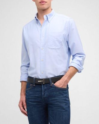 Tom Ford Mens Slim Fit Oxford Dress Shirt