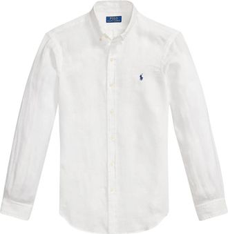 Ralph Lauren Het Iconische Oxford Shirt - Heren - Casual Overhemden - Wit - S - Katoen - Overhemden