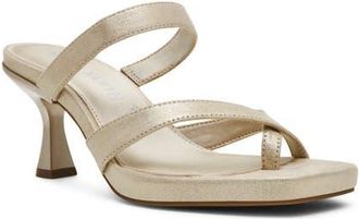 Anne Klein Jevelli Toe Loop Sandal in Gold at Nordstrom, Size 9.5