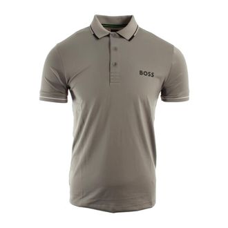 HUGO BOSS Paul Pro Polo - male - Hugo - Polo Shirts - Gray - XL - Tops