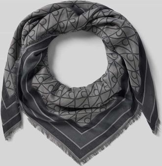 Calvin Klein Tuch aus Modal im Allover-Look in Black, Gr&ouml;&szlig;e 1
