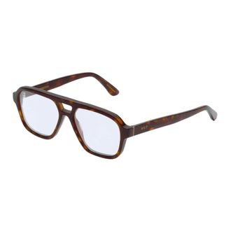 Retro Superfuture Glasses, unisex, Brown, Size: 56 MM Maneval Havana Diversa