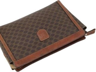 Celine Pre-owned Bags, female, Brown, Size: ONE SIZE Pre-owned Plastic Vintage Bag