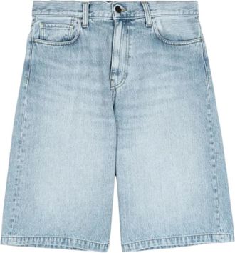 Carhartt Work in Progress Langdon Short - Heren - Denim shorts - Blauw - W28 - Katoen - Korte Broeken