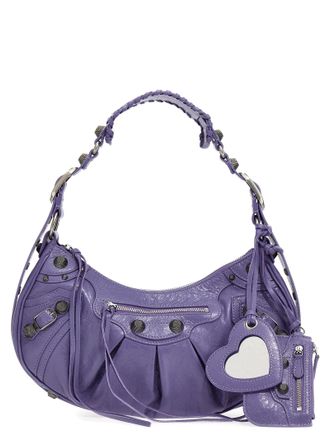 Balenciaga Light Purple Leather Le Cagole S Shoulder Bag