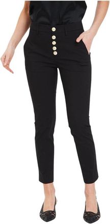 Dondup Carmen Broek - Dames - Chinos - Zwart - W27 - Broeken