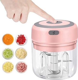 OEM Mini Picadora De Ajos El&eacute;ctrica, Picadora De Alimentos Usb De 250 Ml, Picadora De Ajos, Cortadora De Verduras