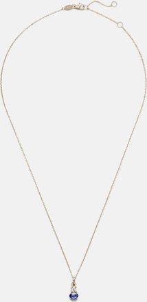 Stone and Strand Collana in oro 14kt (585/1000) con zaffiri e diamanti