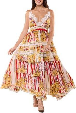 Ranee&rsquo;s Vacation Print Maxi Dress in Yellow at Nordstrom Rack, Size Large/x-Large